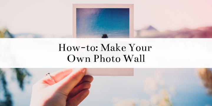 Find out how to make your own DIY photo wall with all your favorite pictures. Making a photo wall is super easy and can be done using things you probably already have lying around the house! #DIY #easy #DIYideas #homedecor #decor #how-to #photos #photowall #wallart #pictures