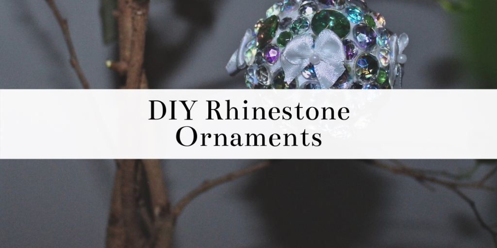 Making ornaments is one of my favorite holiday activities. They are so fun and easy to make! These DIY rhinestone ornaments are so fun to make and would be a great gift for the holidays. The little bows are optional but add the perfect touch to these rhinestone ornaments! #holidays #DIY #crafts #holidayDIY #holidaycrafts #crafting #rhinestones #ornaments #gifts