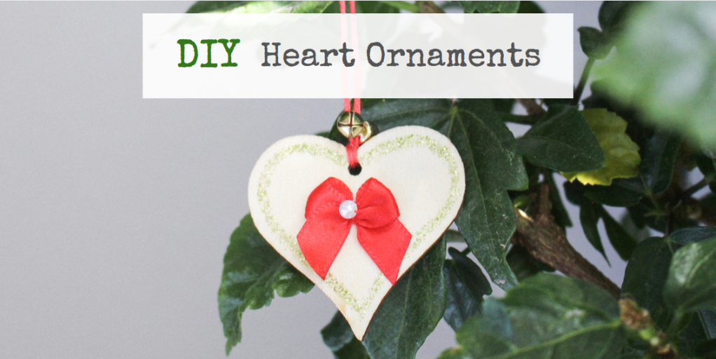 Simple DIY Wooden Heart Ornaments