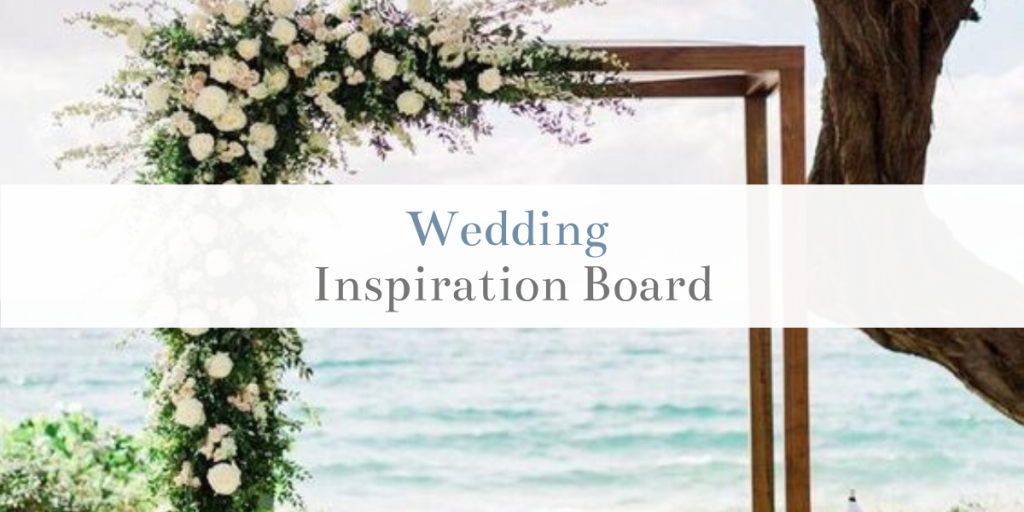 Looking for inspiration for a rustic-chic wedding? I've put together this mood board filled with so many amazing wedding ideas. These ideas would be perfect for outdoor summer weddings, especially weddings by the lake or beach. All of these ideas are personal favorites as inspiration for my own wedding. This inspiration board has it all! #wedding #inspiration #decor #tablescape #centerpieces #florals #cakedesign #ceremony #reception #cocktailhour #rustic #chic #boho