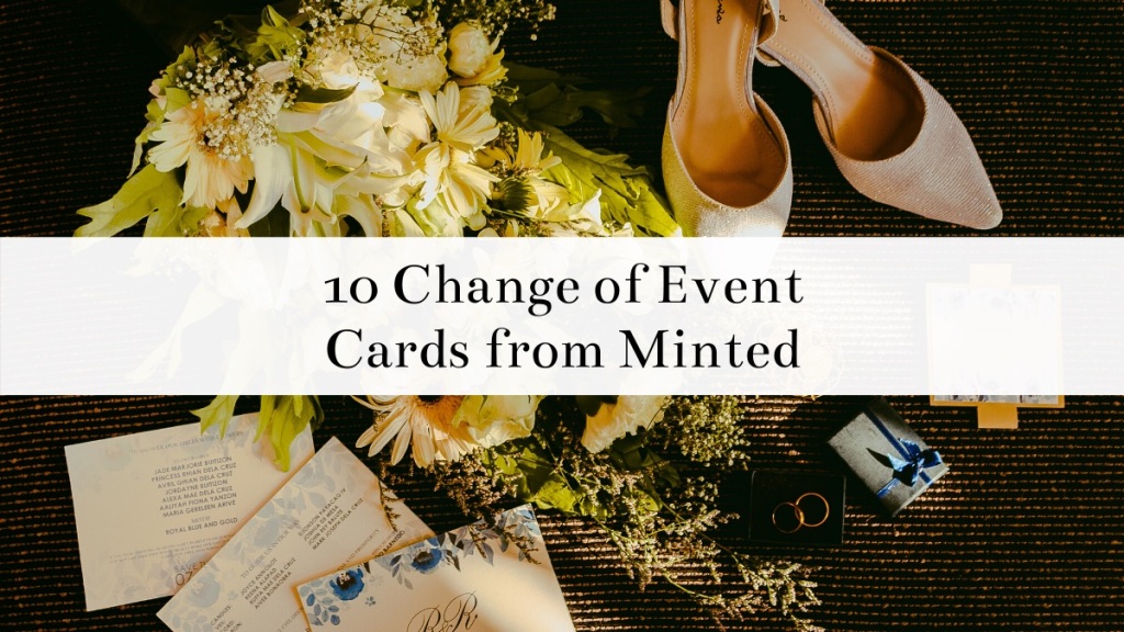 10 Perfect Event Change Cards from Minted