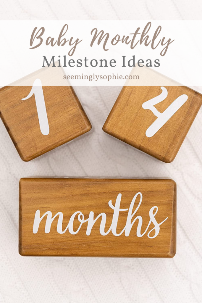 The first year with a baby goes by so fast! Here's a list of fun ideas you can use for your monthly milestone announcement photos. #photography #baby #amazon #affiliate #affordable #ideas #monthly #milestone