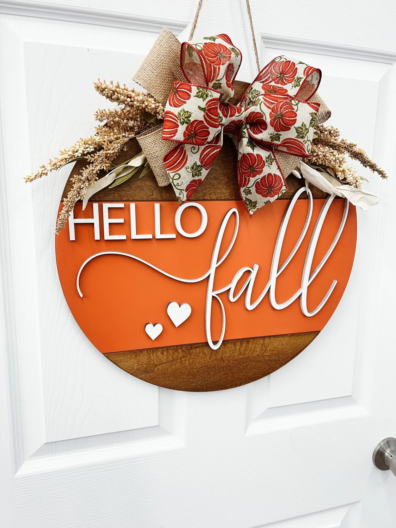 "Hello Fall" Door Sign