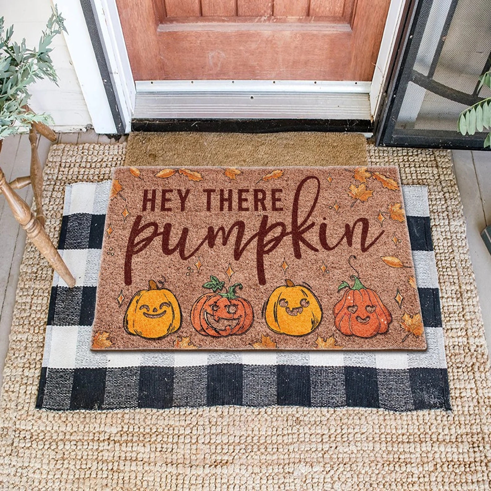 Pumpkin Doormat