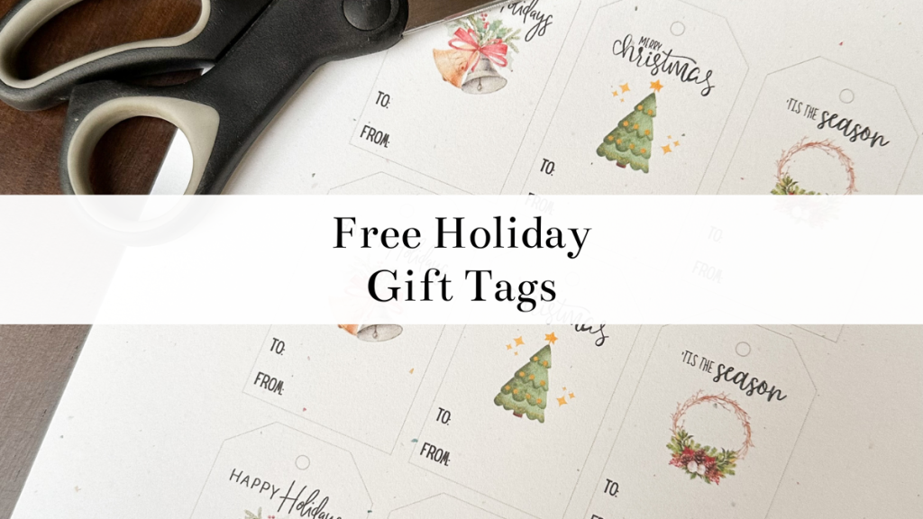 Free Printable Gift Tags for the Holidays
